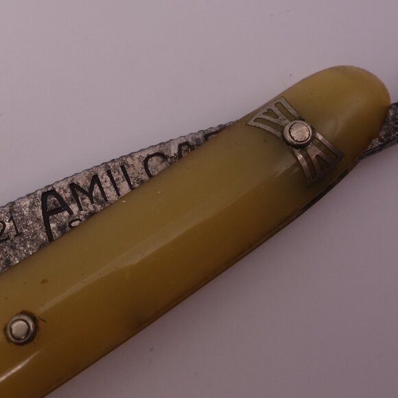 Vintage Amilcar Solingen Pour barbes tres dures Forge et Evide A Solingen Razor - Picture 3 of 16